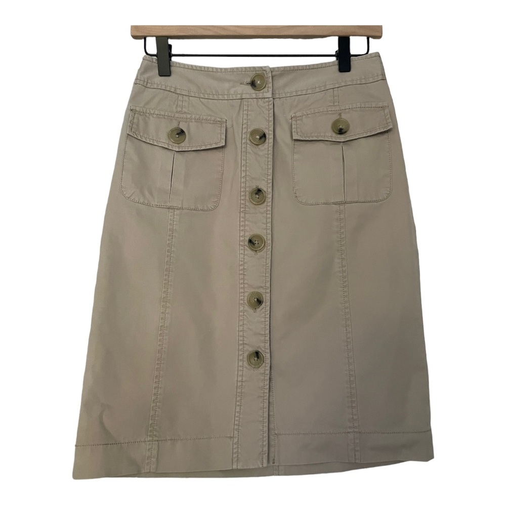 Banana Republic tan 100% cotton skirt - Picture 6 of 12